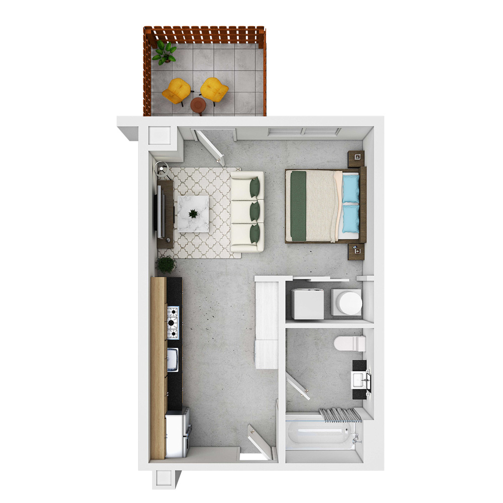 418 E Grand - The Drop - Studio | 1 Bath