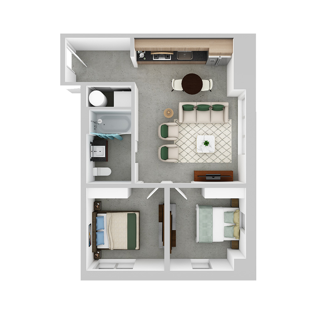 418 E Grand - The Groove - 2 Bed | 1 Bath