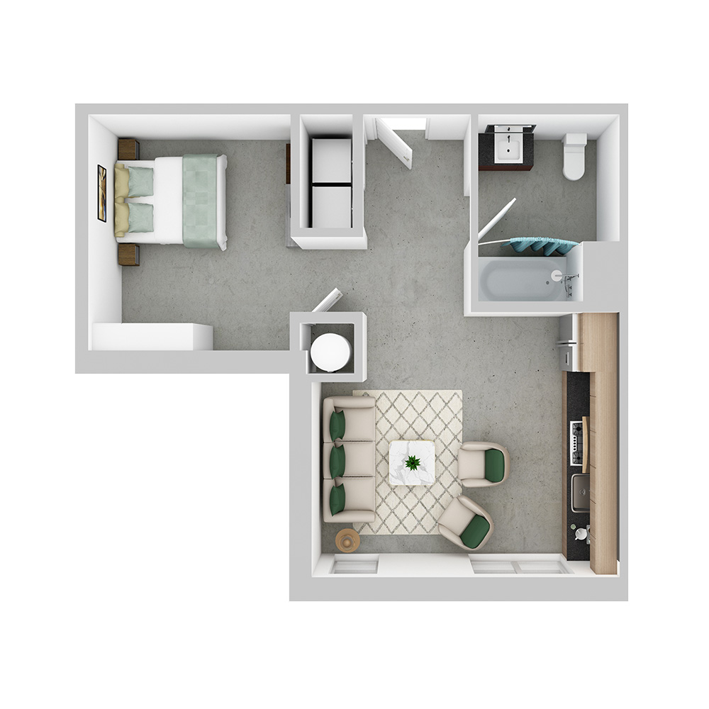 418 E Grand - The Vibe - Alcove | 1 Bath